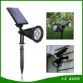 4 LED High Brigntess Adjustable RGB Color Changing Solar Lawn Garden Wall Lamp Spot Light Outdoor Landscape Solar Spotlight